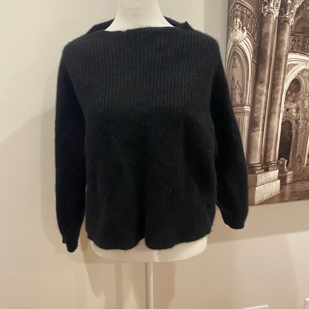 Eileen Fisher Classic Black Turtleneck Sweater